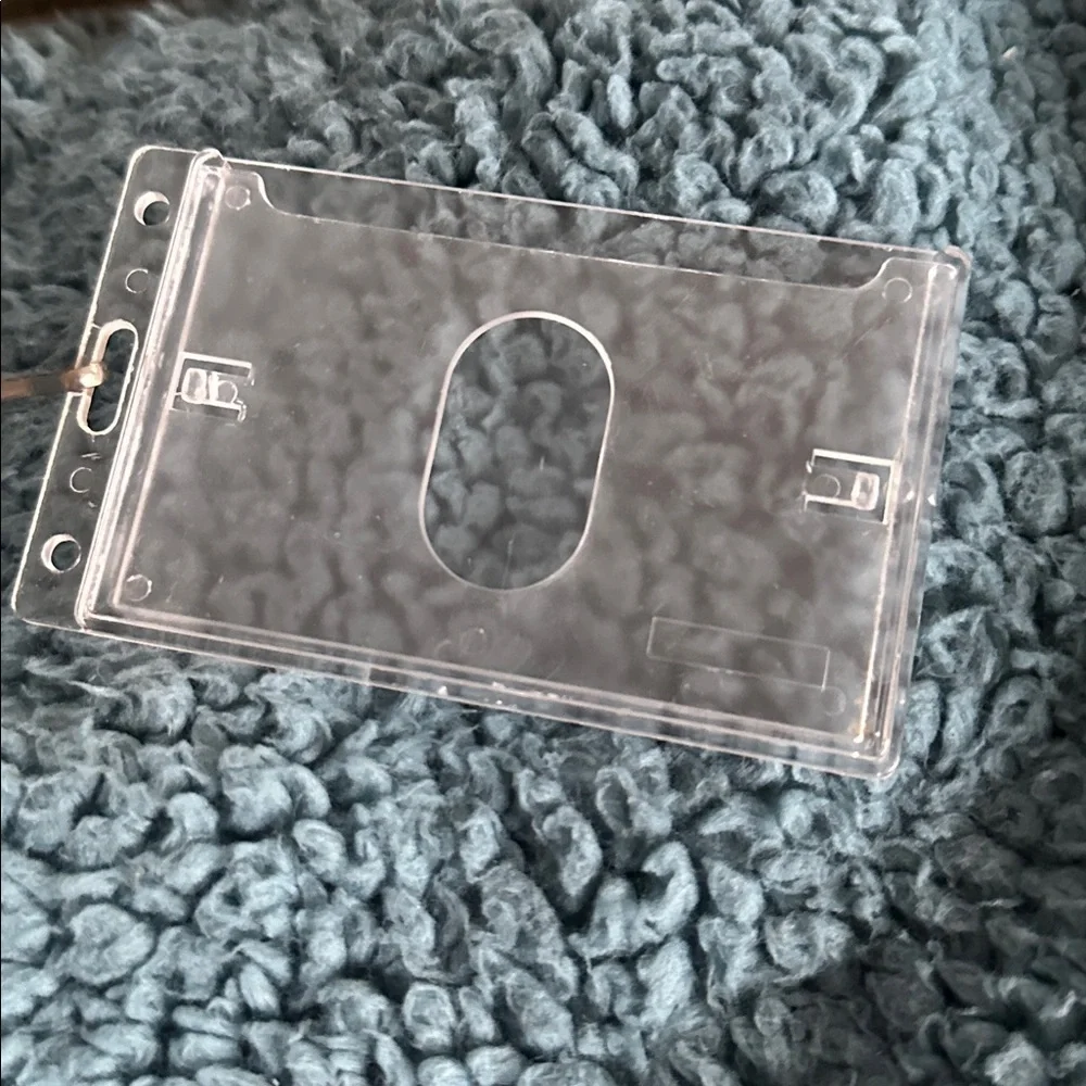 Blue Notebook with Gold Text & ID Holder